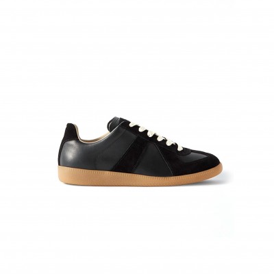 MAISON MARGIELA REPLICA LEATHER AND SUEDE SNEAKERS S57WS0236P1895
